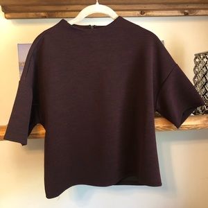 Burgundy top